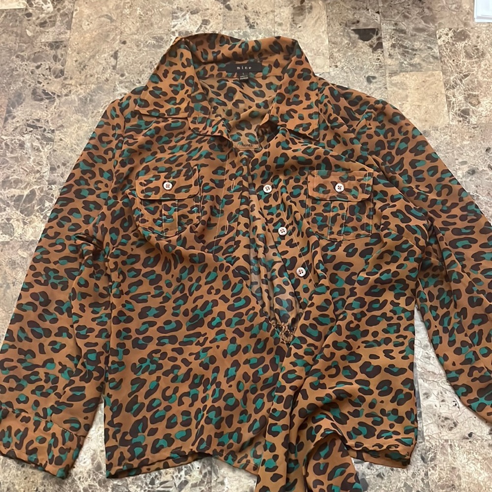 Leopard Print Blouse